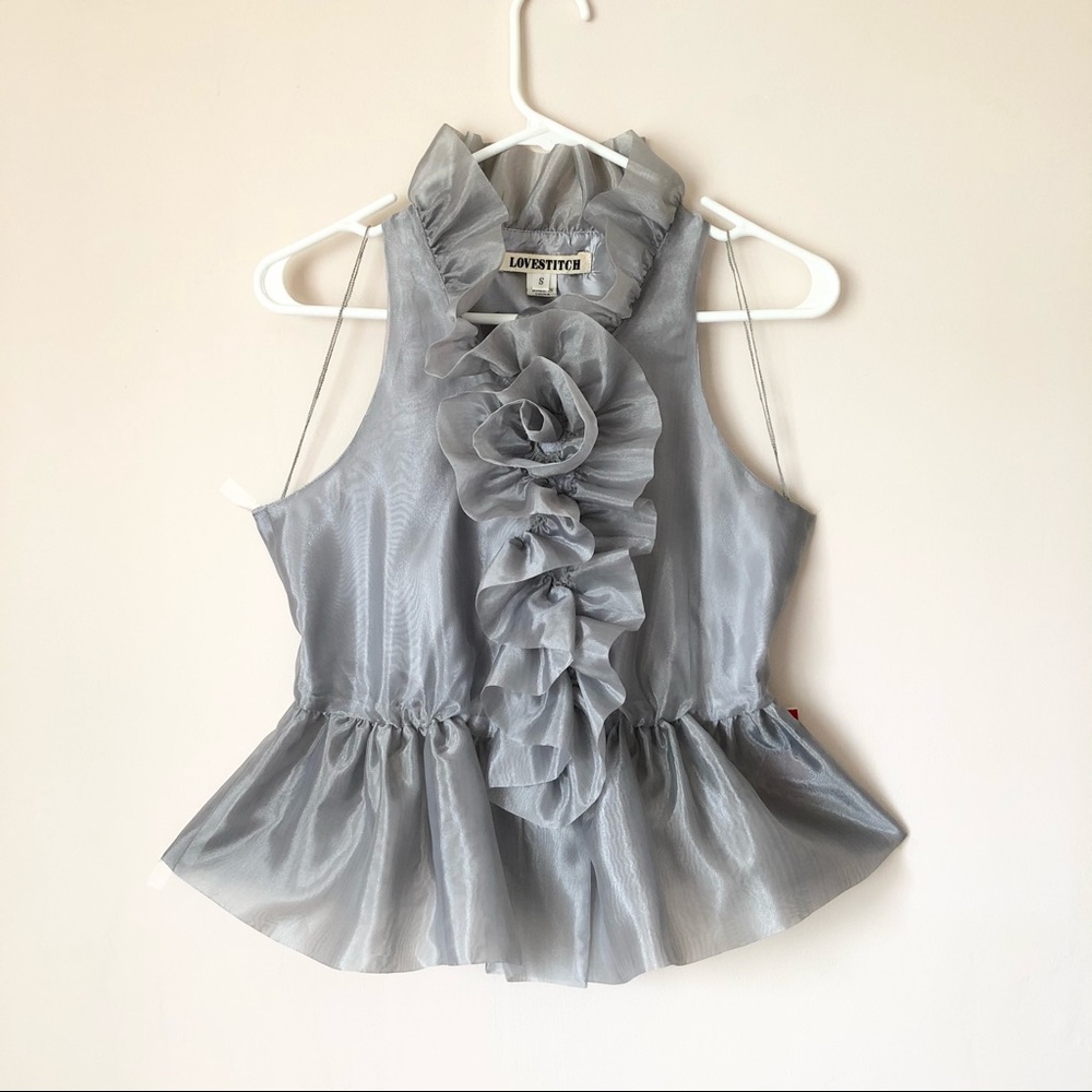 LVLX Light Grey Blouse LOVESTITCH